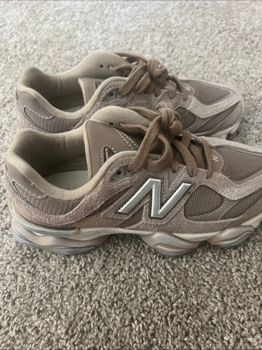 New Balance Women's Sneakers in Taupe and Beige - Picture 2 of 5